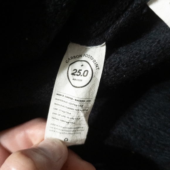 SALE! All birds The Jumper 100% Merino Wool Black and Blue Sweater Mens Small - Picture 4 of 6